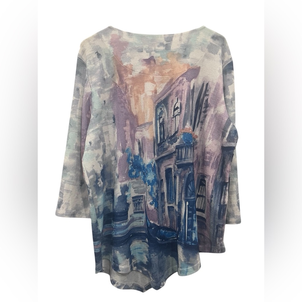 Women’s Alfred Dunner Size‎ L Asymmetrical Shirt - Picture 6 of 10